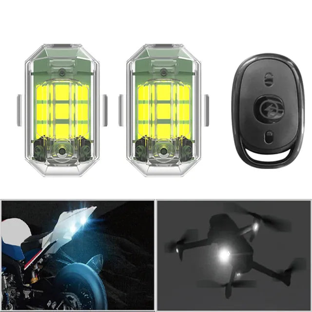 4 Pieces Wireless LED Strobe Light