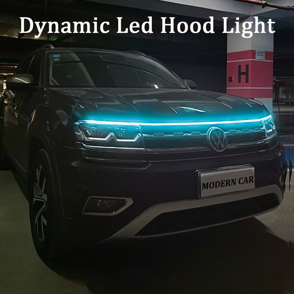 Dynamic Led Car Hood Lights Strip Universal