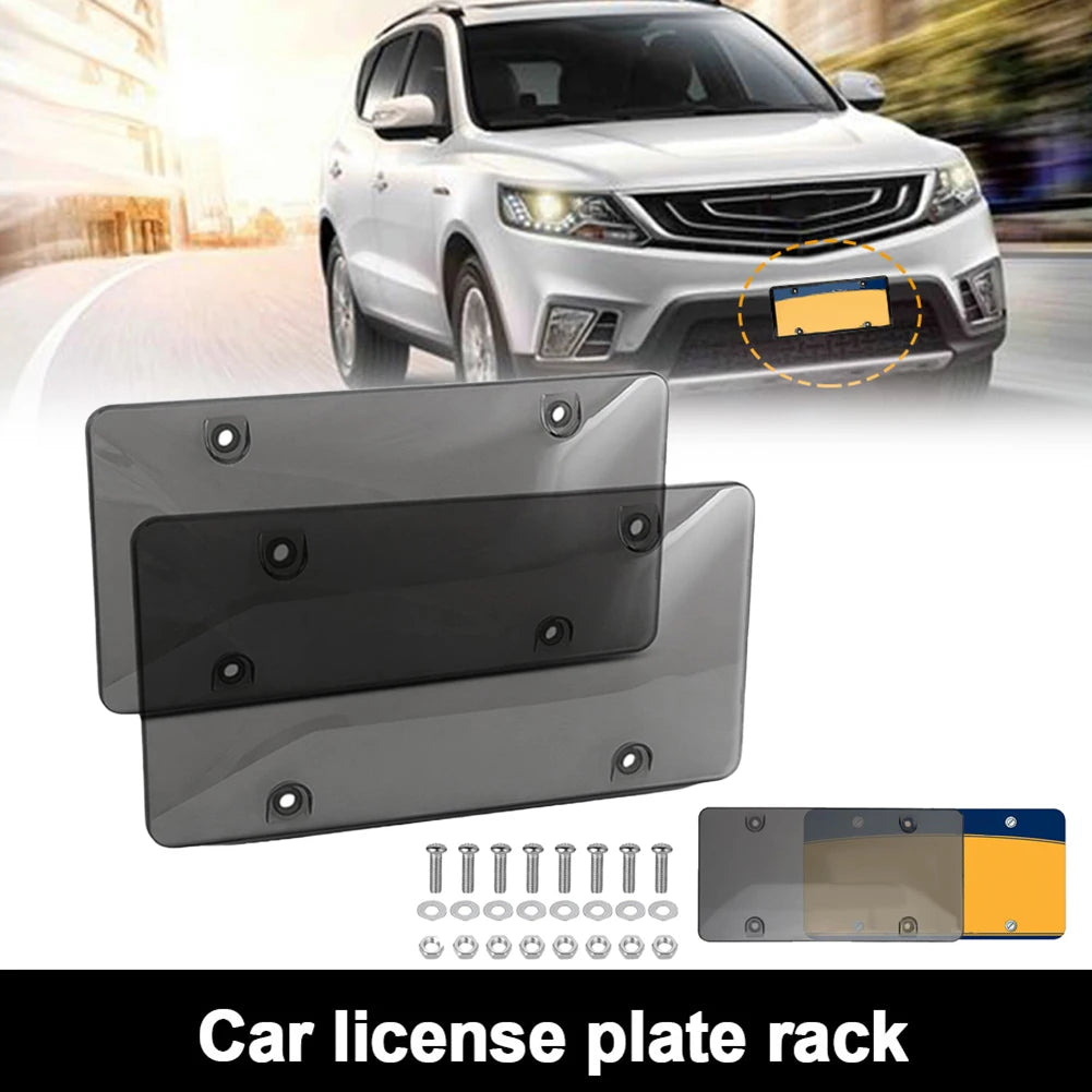 2pcs License Plate Cover Anti Speed