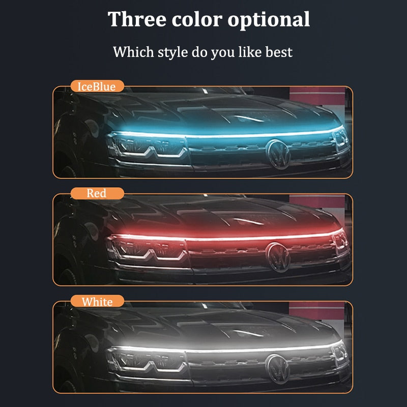 Dynamic Led Car Hood Lights Strip Universal