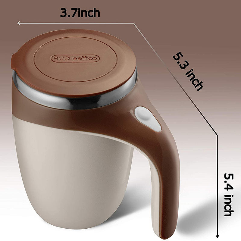 PW TOOLS Tasse à café en Verre à Agitation Automatique, Tasse à mélanger  électrique 400 ML, Tasses à café en Verre Portables avec poignée, Tasse à