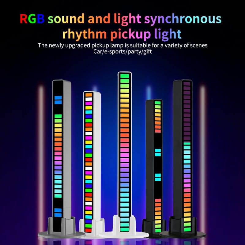 Lumière de ramassage de rythme synchrone son et lumière RVB