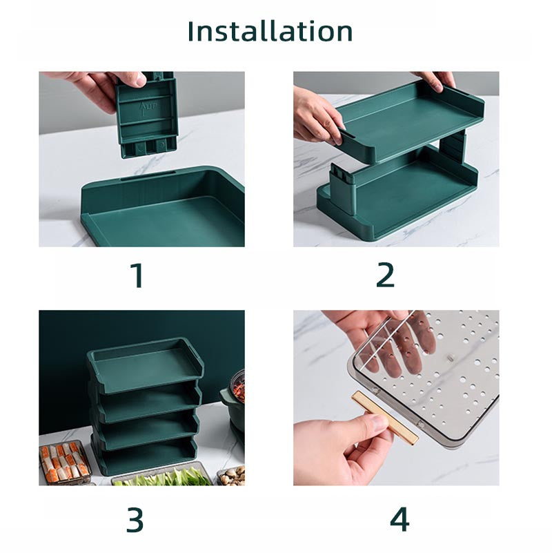 Vegetable Prep Trays 3 to 5 layers - ZHOFT
