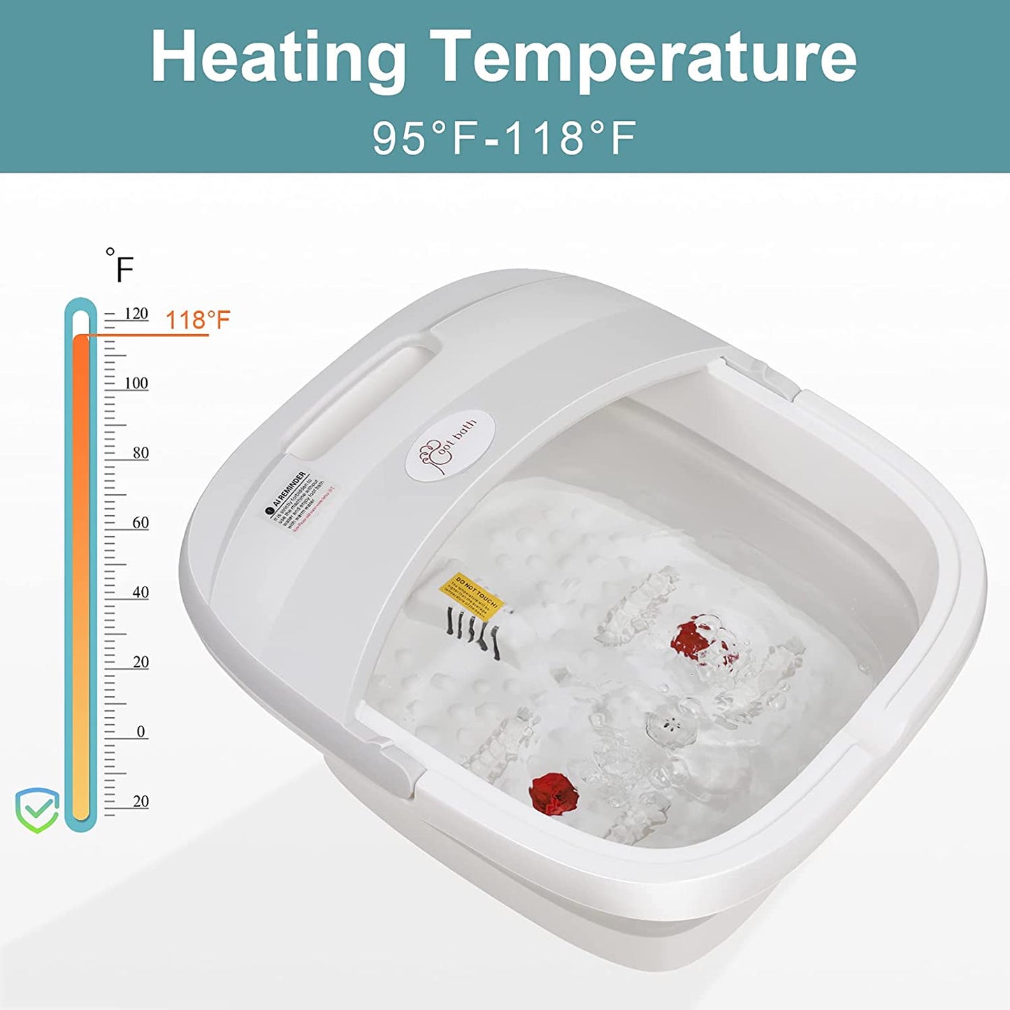 Heated Electric Foot Bath with Heat - ZHOFT