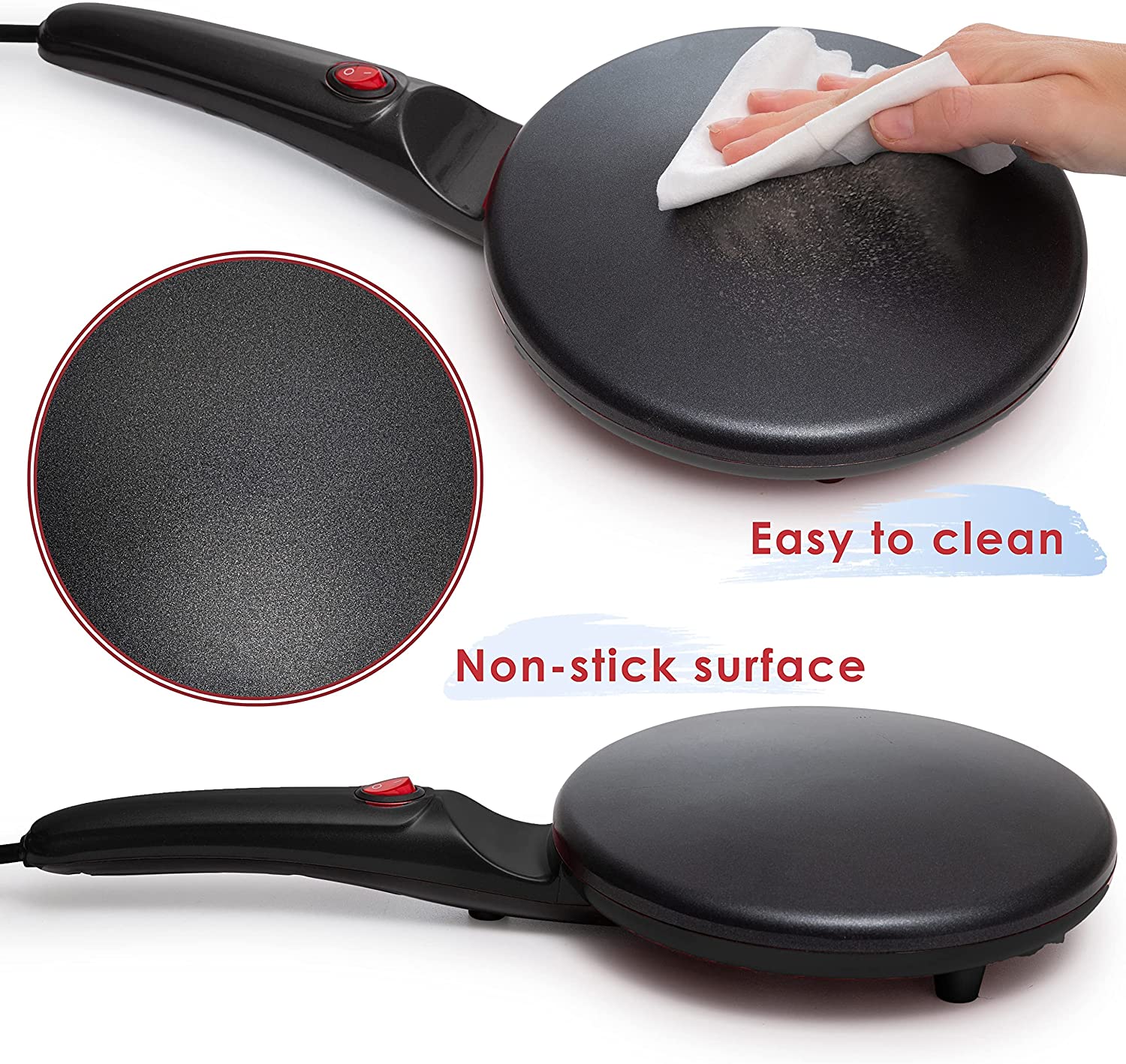 Portable Crepe Maker & Non-Stick Dipping Plate - ZHOFT