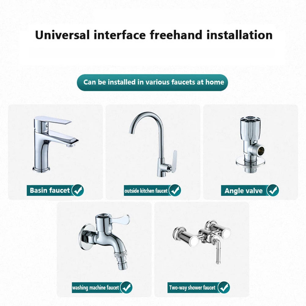 Washbasin Faucet Head Extender with Shower Head