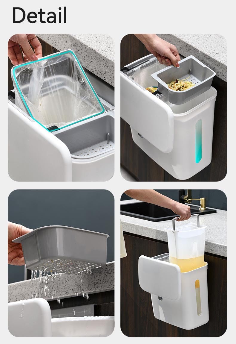 Wall-mounted Dry And Wet Separation Trash Can