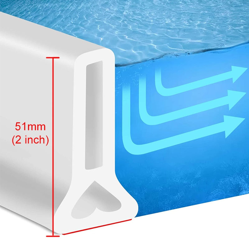 Silicone Bathroom Water Stopper Blocker