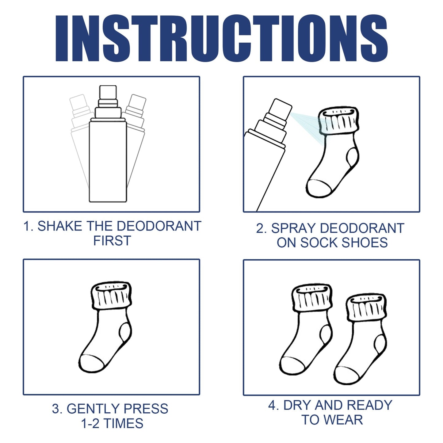 Spray déodorant pour chaussures