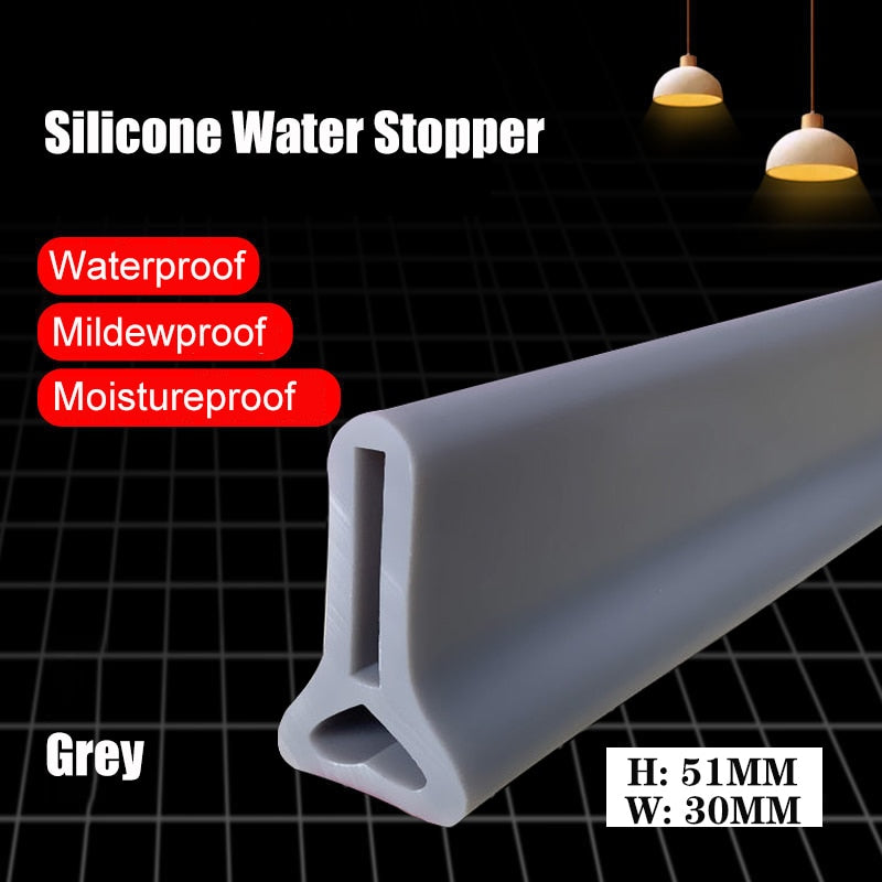 Silicone Bathroom Water Stopper Blocker
