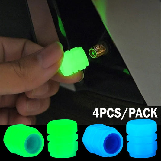 4pcs Luminous Valve Caps