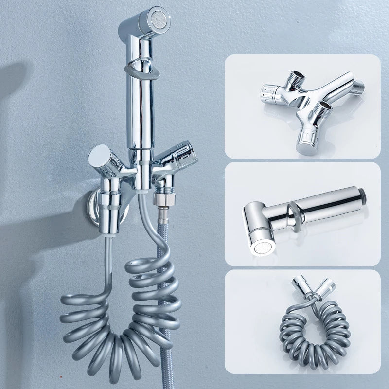 Bathroom and Toilet Spray Faucet with Angle Valve