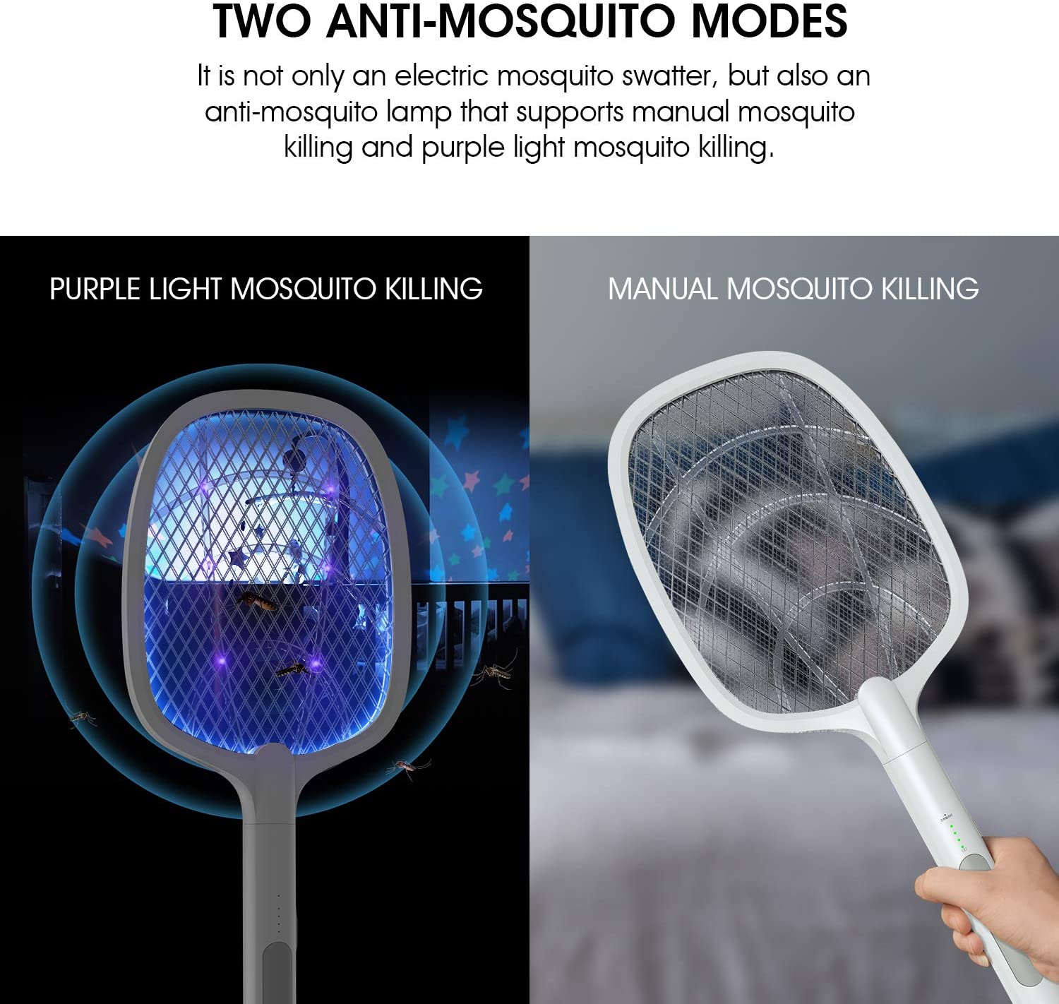 Electric Mosquito Swatter Bug Zapper - ZHOFT