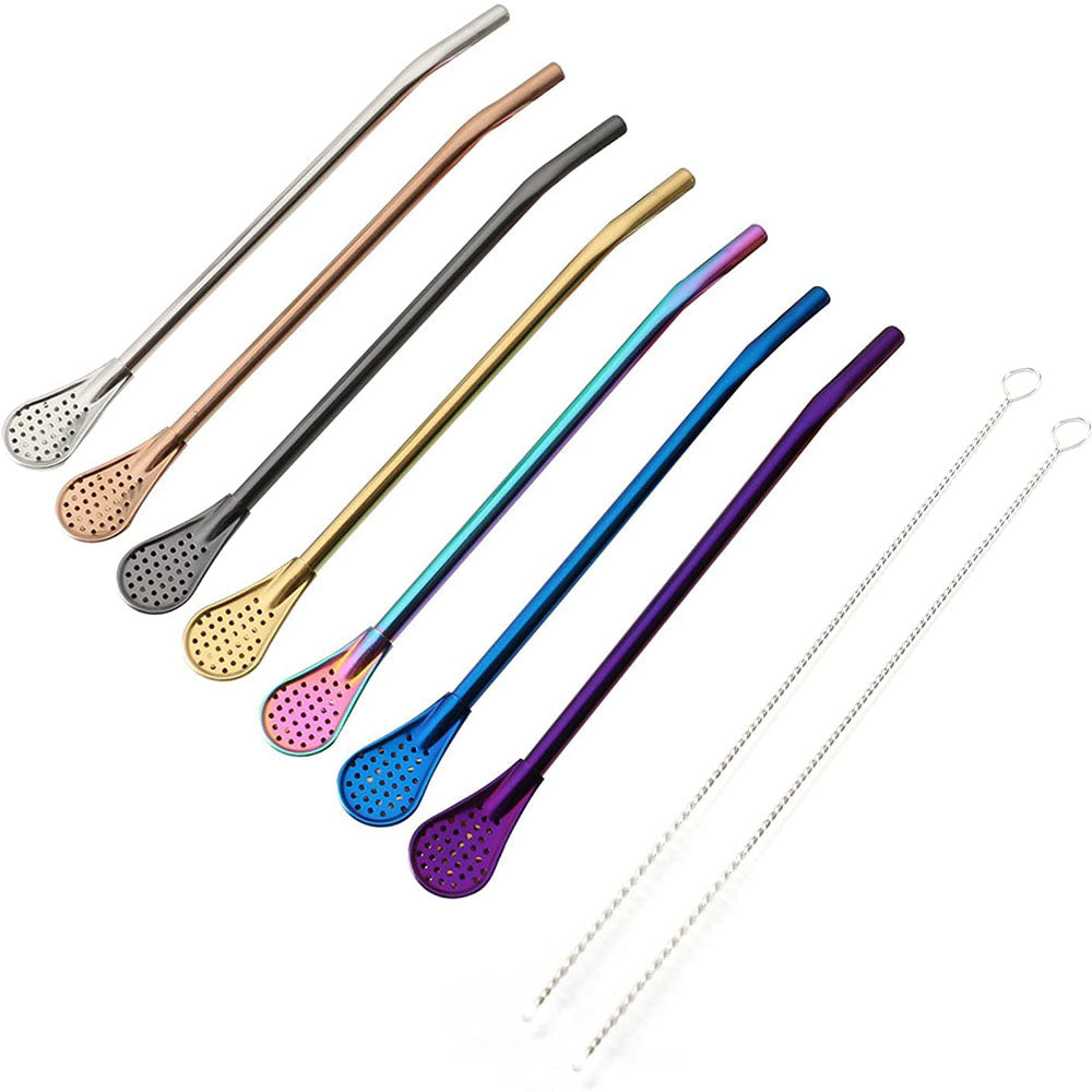 Reusable Straws Spoon 7Pcs - ZHOFT
