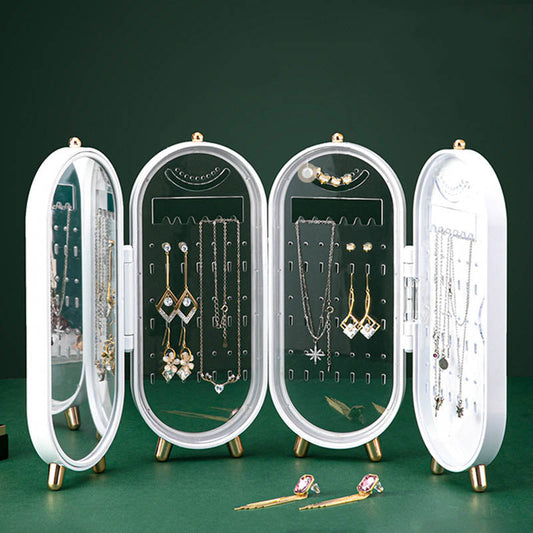 Jewelry Storage Display Stand With Mirror - ZHOFT