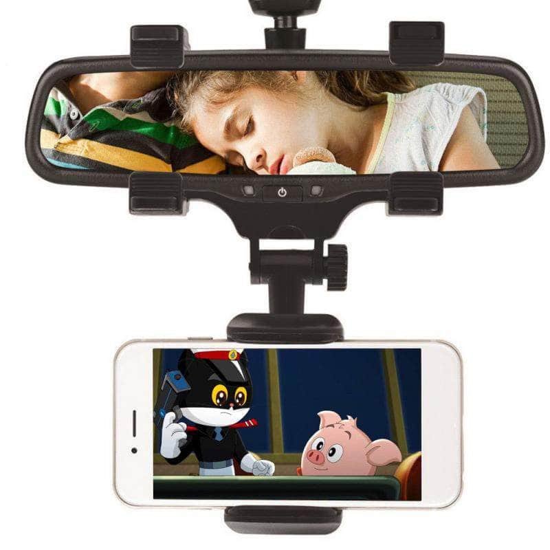 Car Rear View Mirror Phone Holder