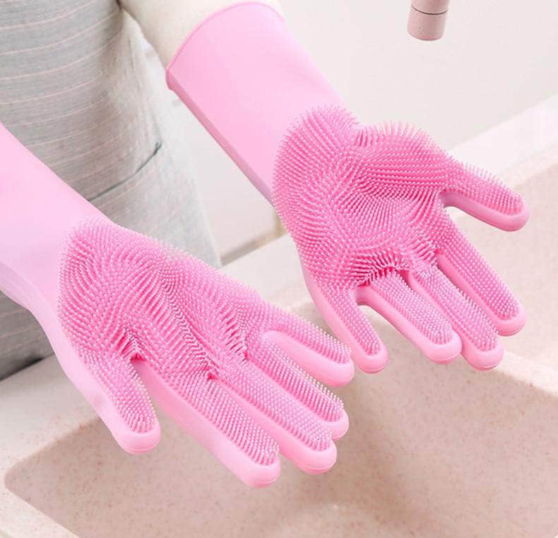 Magic dishwashing gloves