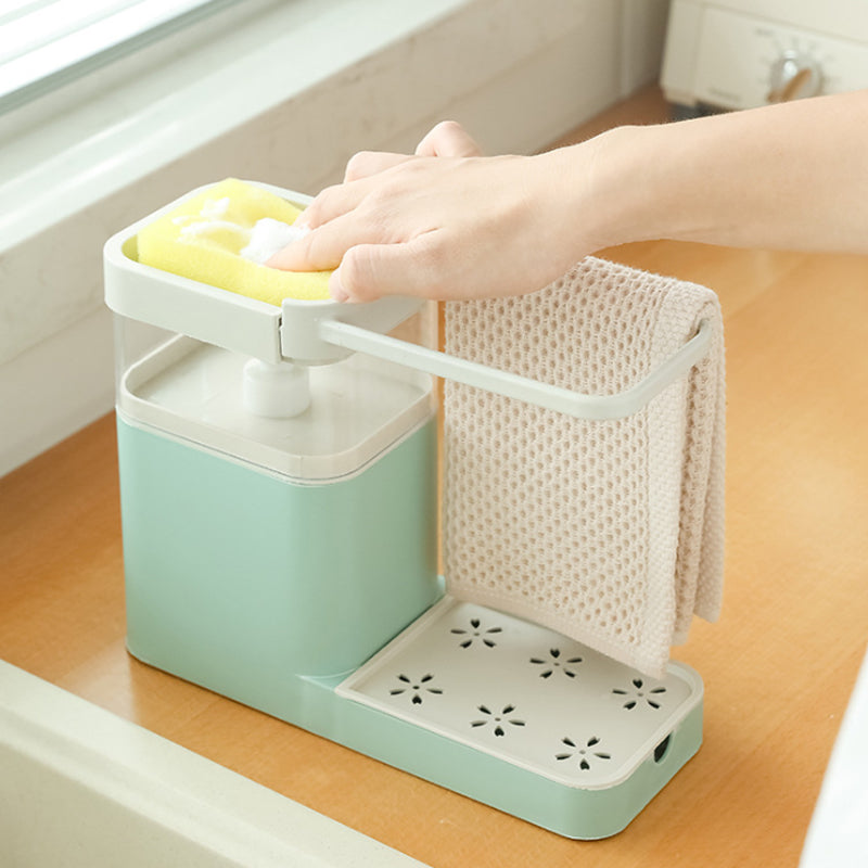 Kitchen Soap Dispenser Sponge Holder