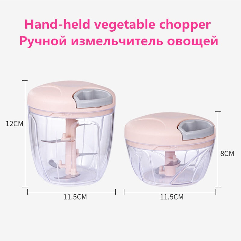 500/900ml Manual Mini Food Chopper - ZHOFT