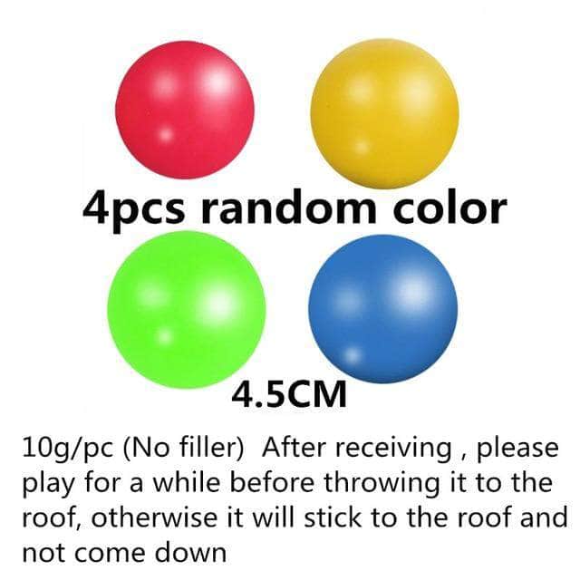 4Pcs Sticky Squash Ball