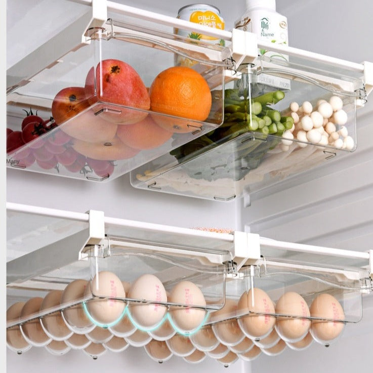 Refrigerator Egg Drawer Large Capacity Snap-on Hanging Tray Drawer Space  Saving