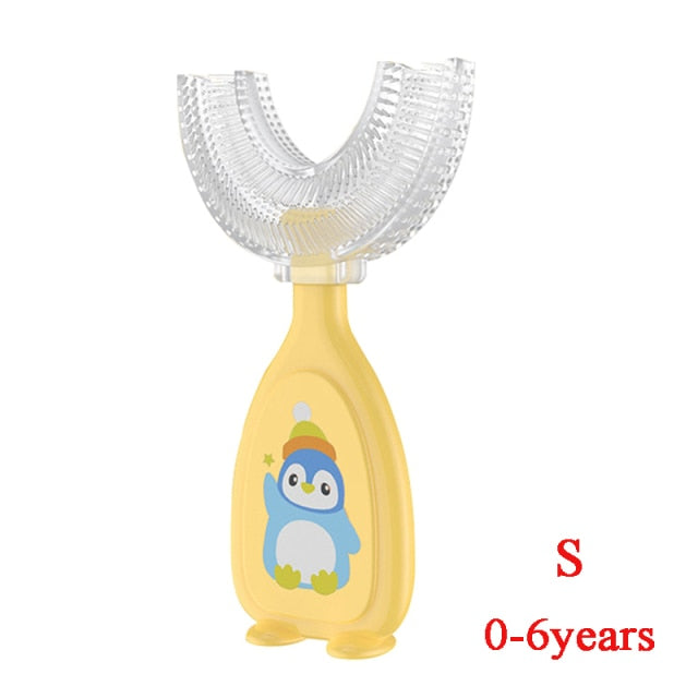U-vormige whitening-tandenborstel voor kinderen 2-12 jaar