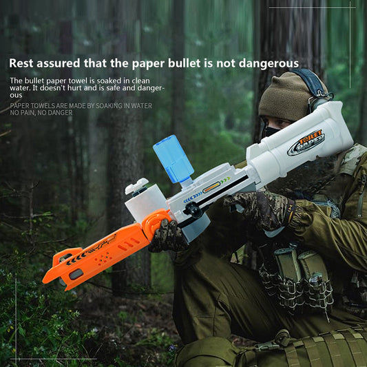 Paper Shot Gun Toy Plastic Eco-Friendly Toilet Paper Spitball