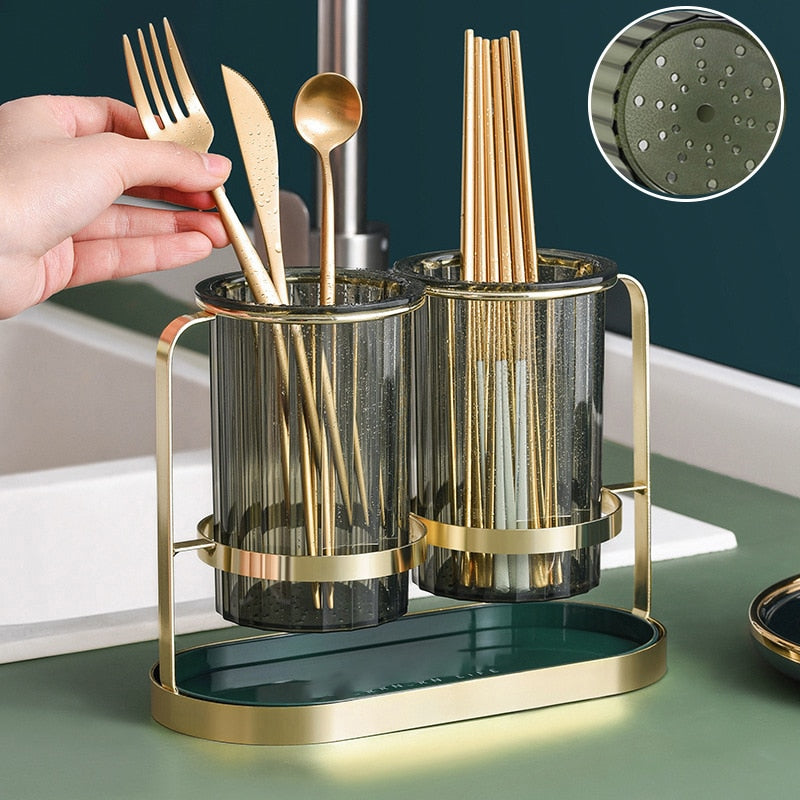 Luxury Spoon Fork Chopsticks Storage Holder - ZHOFT