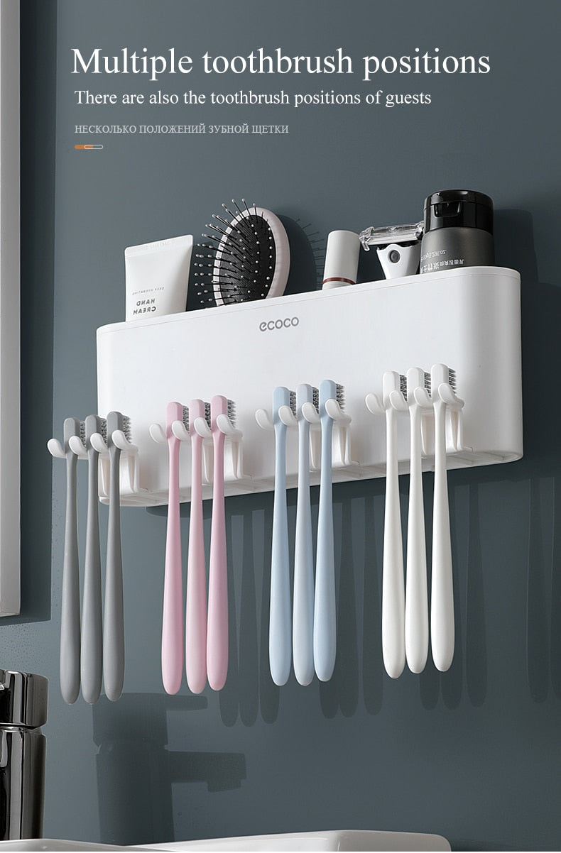 Wall-Mounted Toothbrush Holder Set - ZHOFT