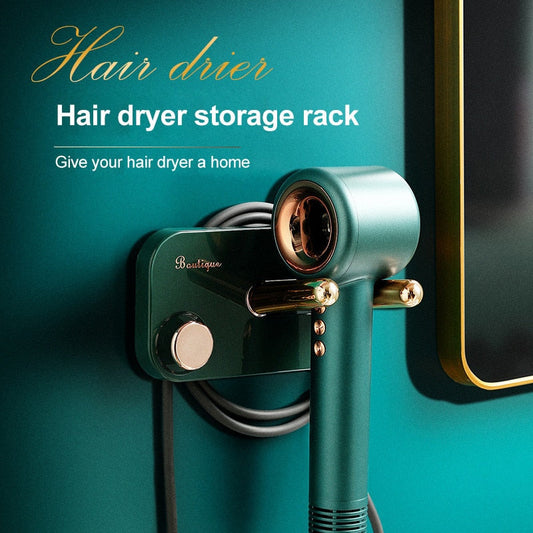 Luxury Bathroom Hair Dryer Holder - ZHOFT