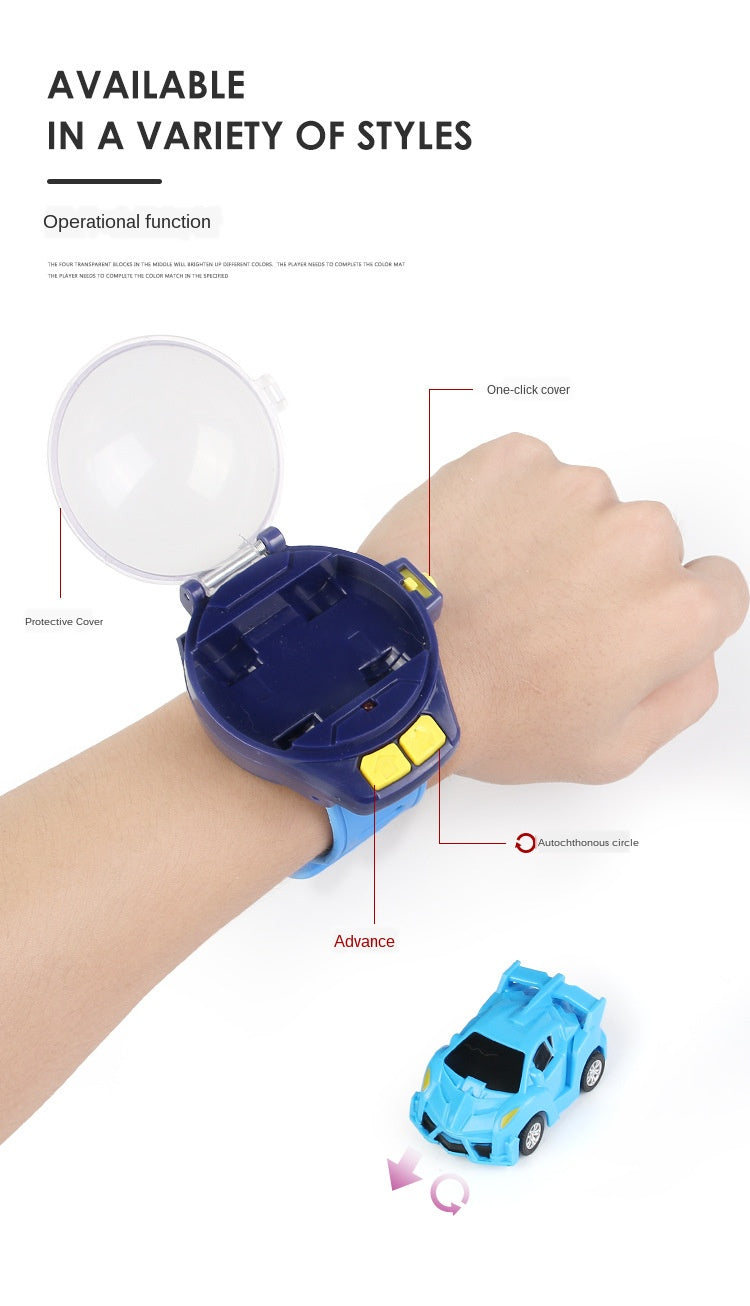 Small Car Analog Watch Remote Control Batteryed Toys