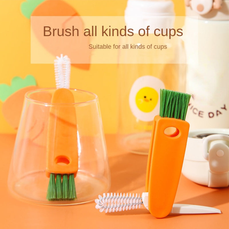 Three-in-One Cup Lid Cleaning Brush