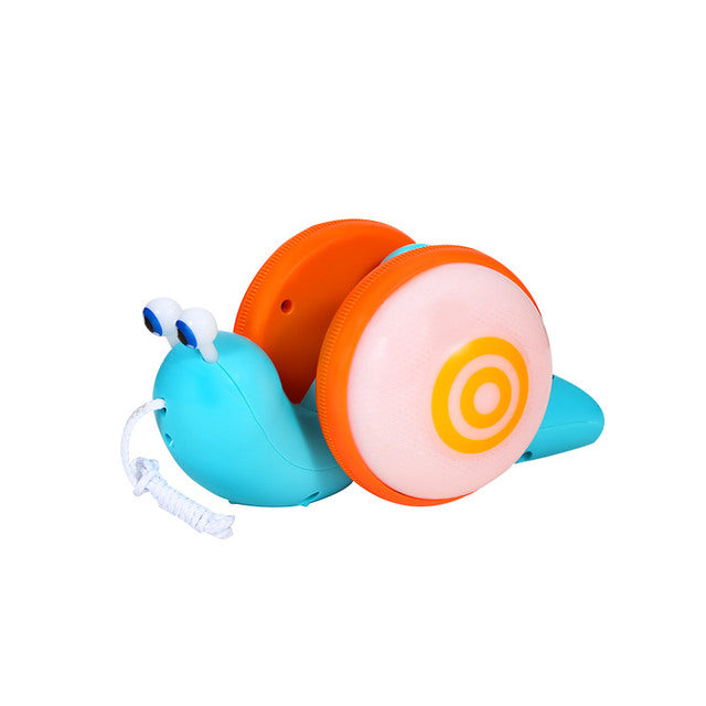 Pull String Cartoon Snail Car toy