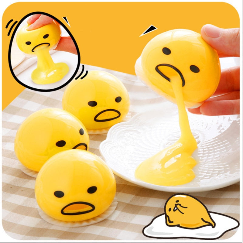 Vomiting egg yolk Anti Stress Toys